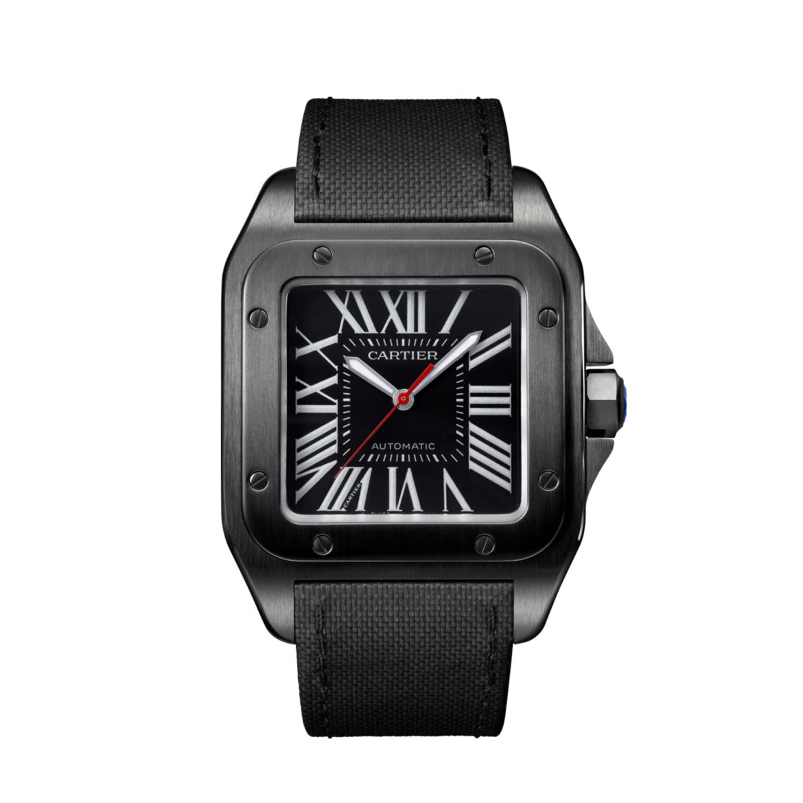 cartier santos 100 carbon watch price