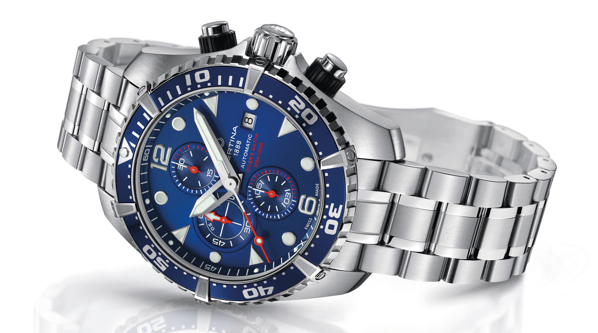 Certina DS Action Diver Chronograph side