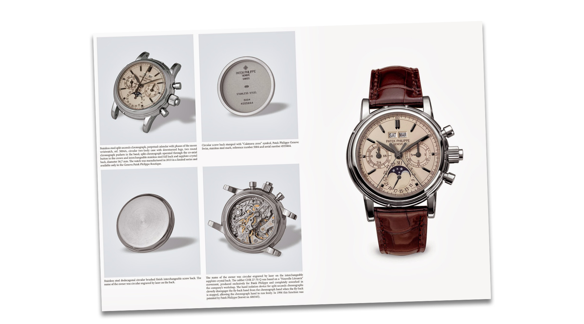 Patek Philippe Steel Watches book by John Goldberger page example